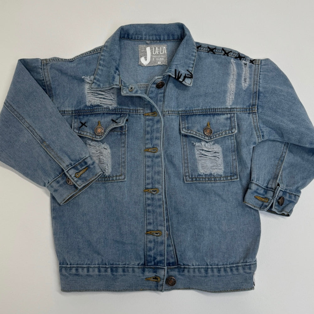 
                      
                        Kid's SMILEY DRIP Denim Jacket
                      
                    