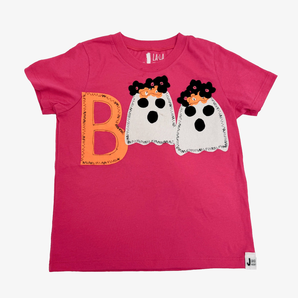 Kid's Halloween BOO pink T-Shirt