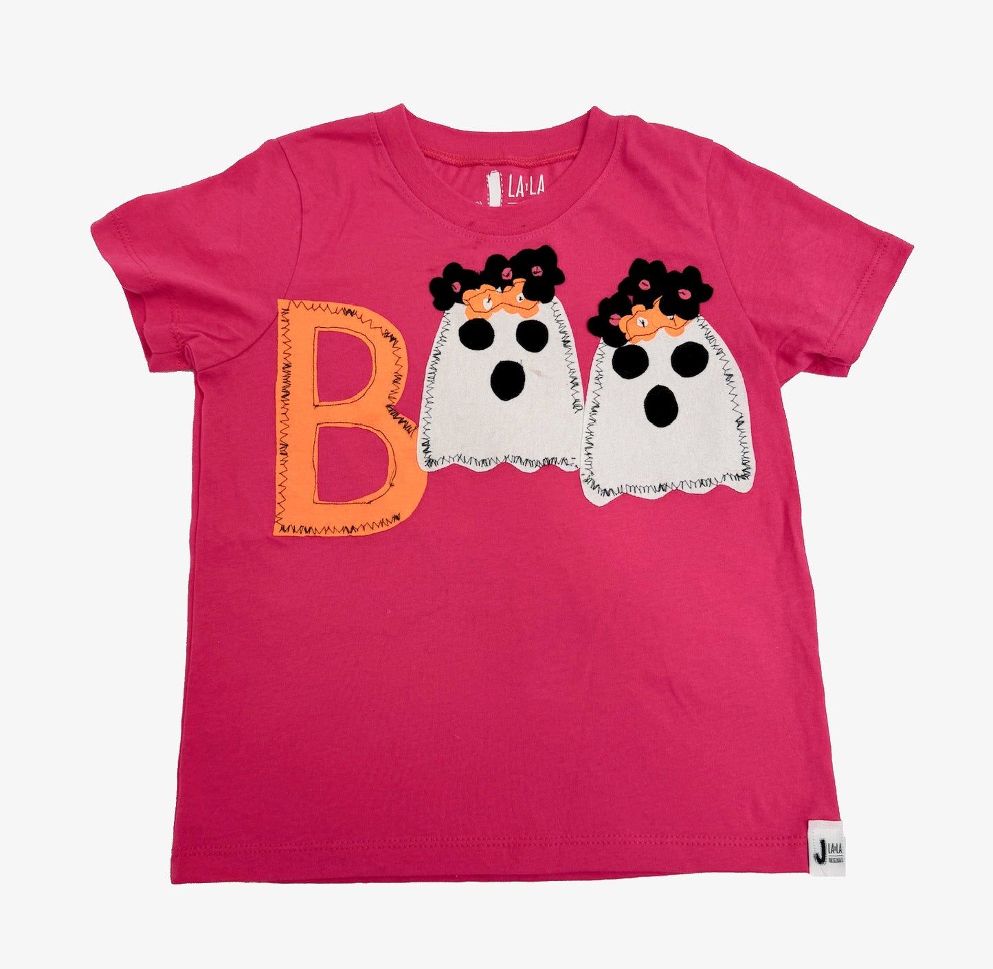 Kid's Halloween BOO pink T-Shirt