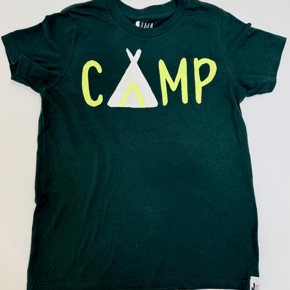 Kid's CAMP Hunter Green T-Shirt