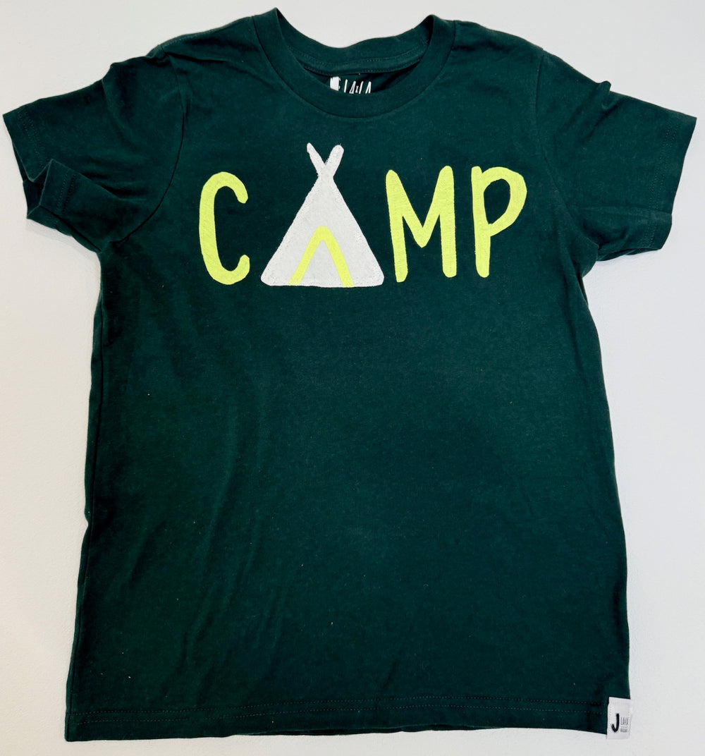 Kid's CAMP Hunter Green T-Shirt