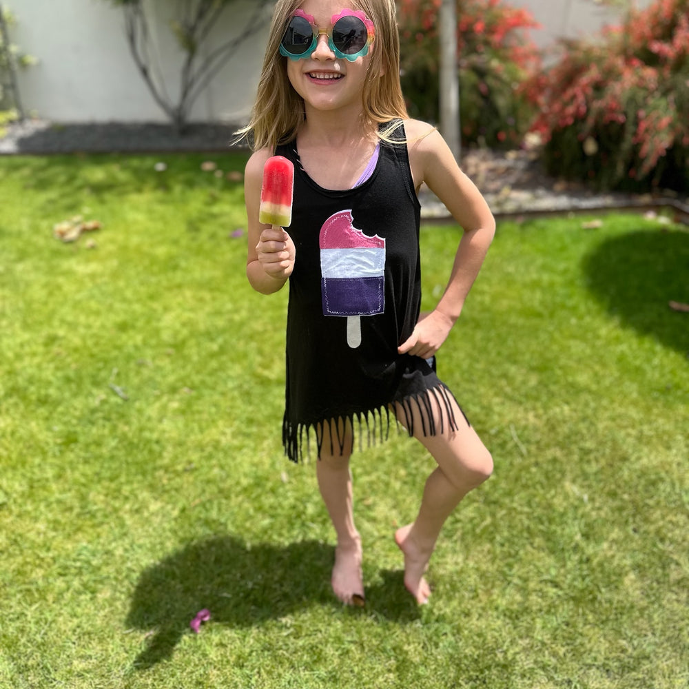 Girl's POPSICLE Fringe Dress