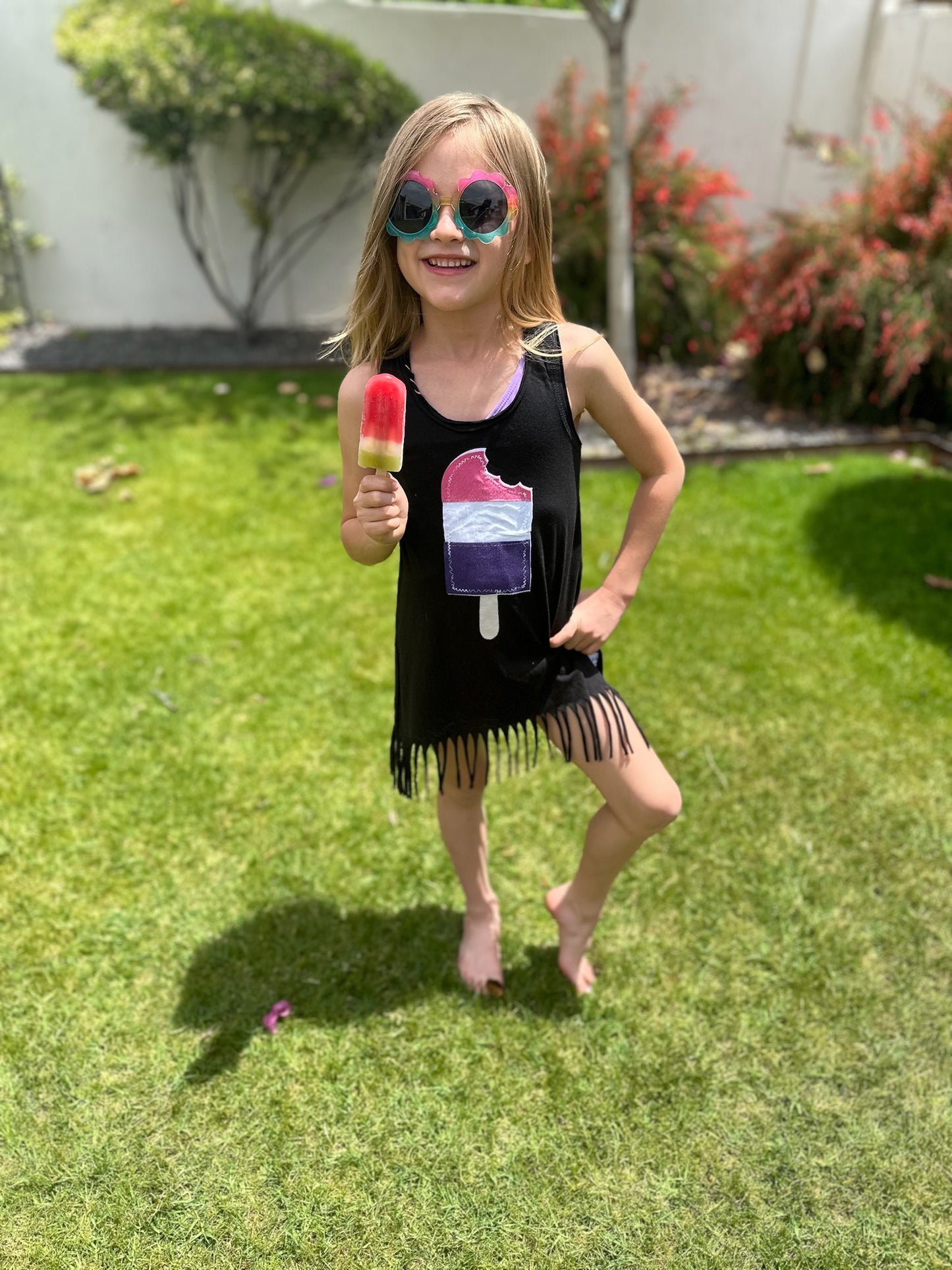 Girl's POPSICLE Fringe Dress