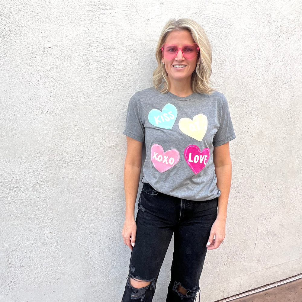 
                      
                        Adult & Kid's CONVERSATION HEARTS T-Shirt
                      
                    