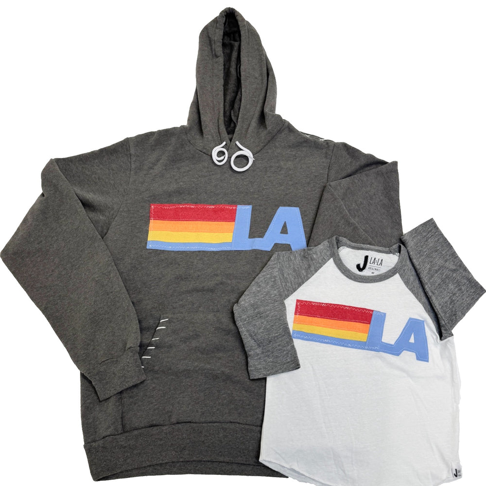 Adult RETRO LA Hooded Pullover Sweatshirt