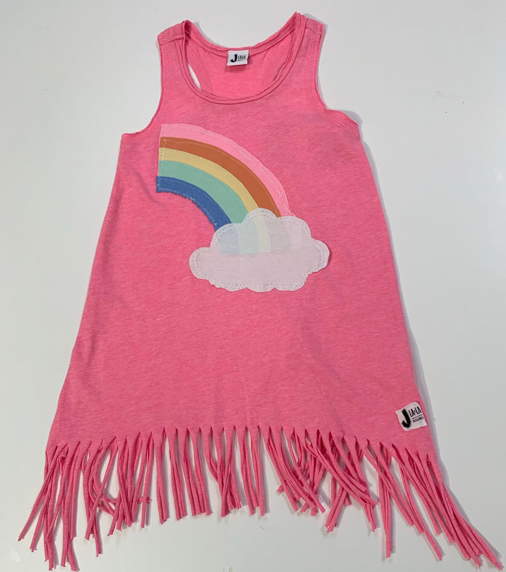 Girl's RAINBOW Fringe Dress