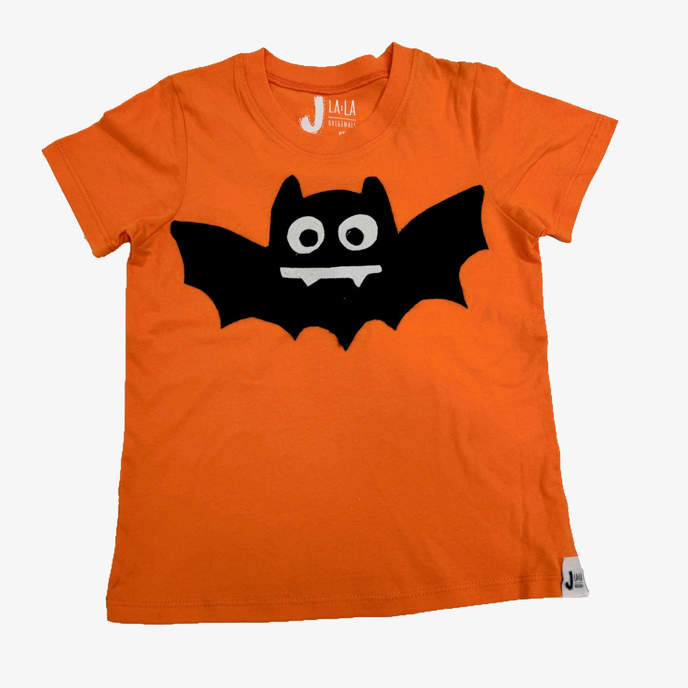 Kid's Halloween BAT orange T-Shirt